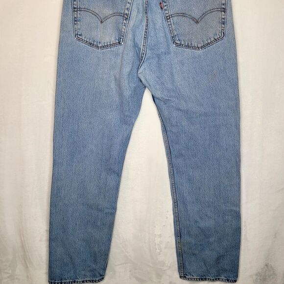 Vintage Levi's 505 Regular Fit Distressed Jeans Size 36 x 32 - Picture 7 of 11